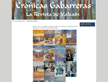 Tablet Screenshot of cronicasgabarreras.com